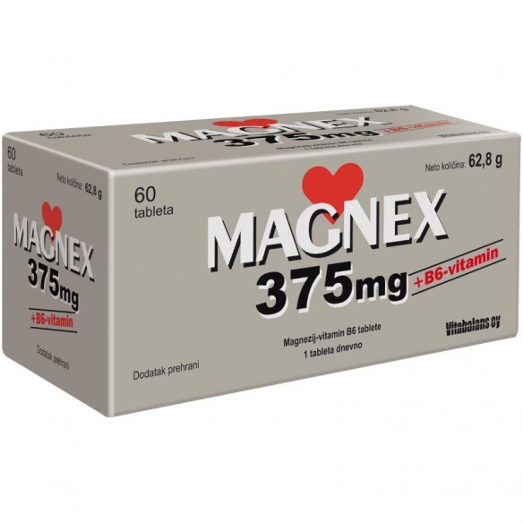 Vitabalans Magnex 375 mg + B6 tablete