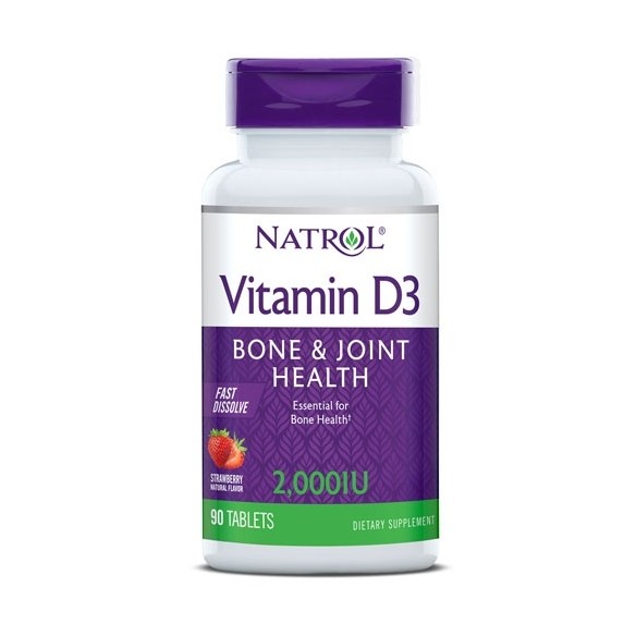 Natrol Vitamin D3 2000 IU Fast Dissolve tablete