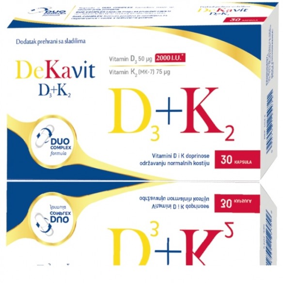 Dekavit D3 + K2 kapsule