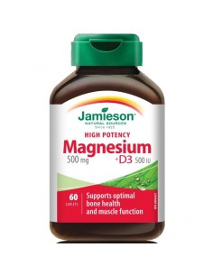 Jamieson Magnezij 500 mg + D3 tablete