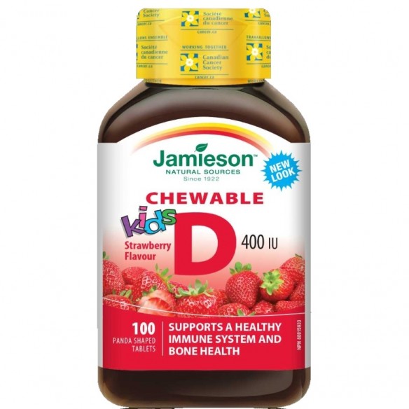 Jamieson Vitamin D3 400 IU za djecu tablete za žvakanje