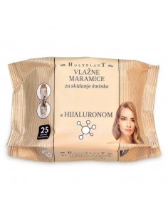 Holyplant Vlažne maramice za skidanje šminke s hijaluronom