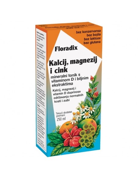 Dietpharm Floradix Kalcij Magnezij i Cink Mineralni tonik Dietpharm Floradix Kalcij Magnezij i Cink Mineralni tonik