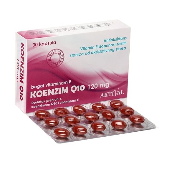 Aktival Koenzim Q10 120 mg + vitamin E