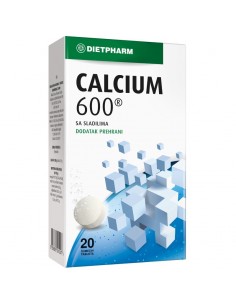 Dietpharm Calcium 600 šumeće tablete kalcij