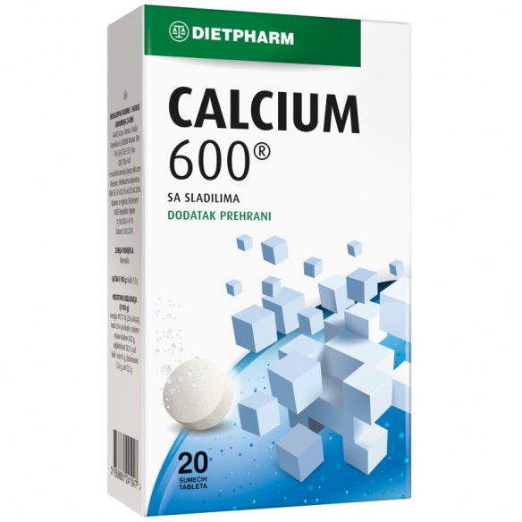 Dietpharm Calcium 600 šumeće tablete kalcij