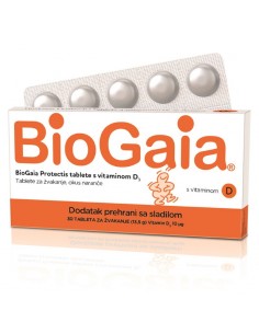 Biogaia Protectis tablete za žvakanje s vitaminom D