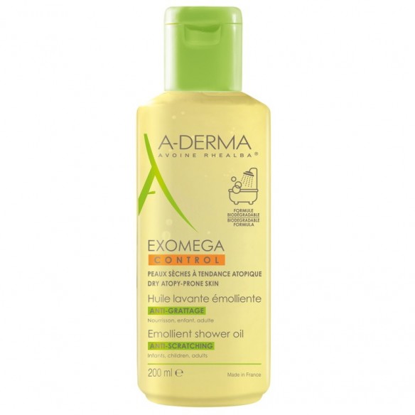 A-derma Exomega Control Emolijentno ulje za tuširanje