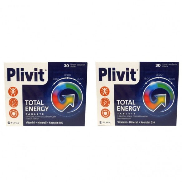 Plivit Total Energy tablete 1+1 GRATIS
