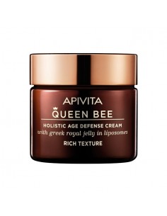 Apivita Queen bee Holistic Age Defense cream with greek royal jelly in liposomes rich texture