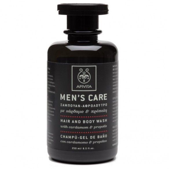 Apivita Man's care Hair and Body Wash with Cardamom and propolis