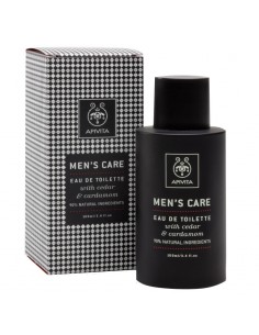 Apivita Men's care Eau De Toilette with Cedar & cardamom