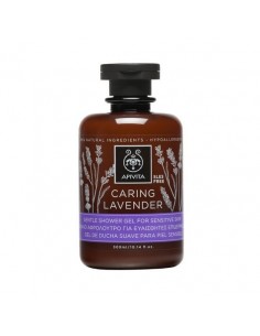 Apivita CARING LAVENDER gentle shower gel for sensitive skin