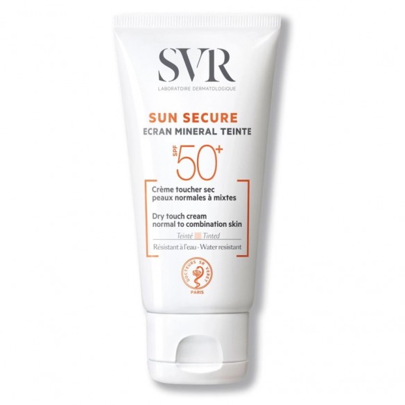 SVR Sun Secure Ecran Mineralna krema u boji za lice masna koža SPF 50+