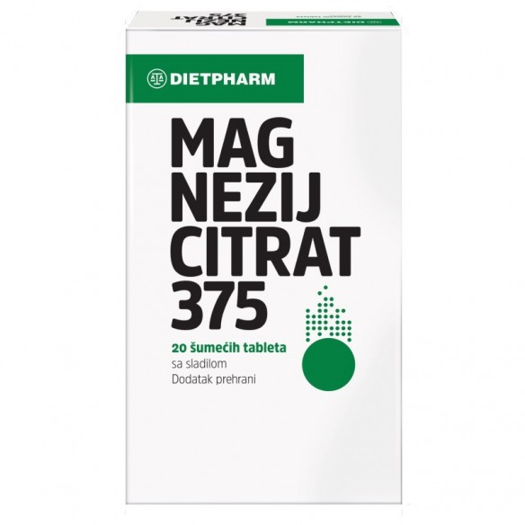 Dietpharm Magnezij Citrat 375 šumeće tablete