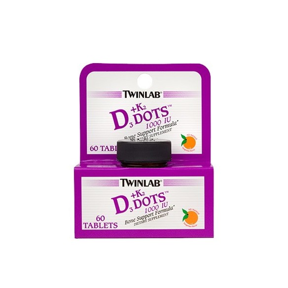 Twinlab Vitamin D3 + K2 dots tablete