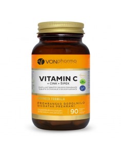 VonPharma Vitamin C + cink + šipak tablete za žvakanje