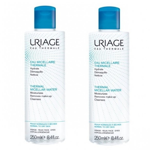 Uriage Termalna micelarna voda za čišćenje normalne/suhe kože 2x250 ml