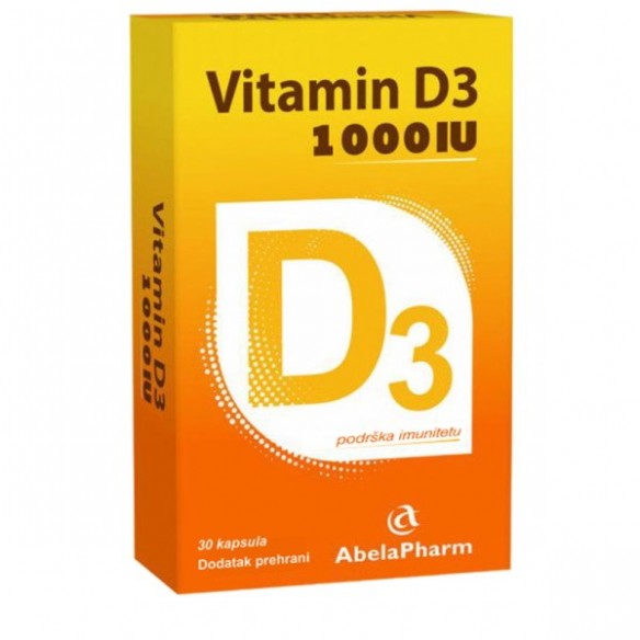 Vitamin D3 1000 IU kapsule Abela Pharm