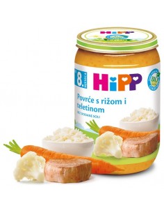 Hipp Kašica Povrće s rižom i teletinom 6413