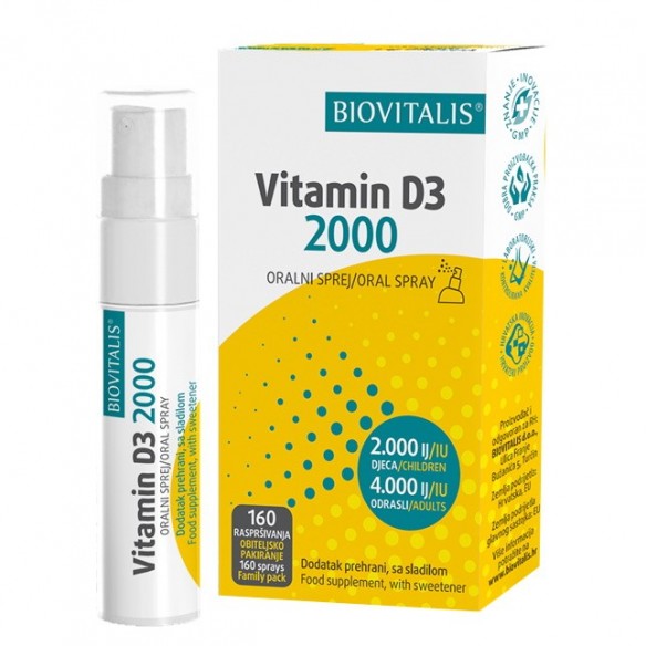 Biovitalis Vitamin D3 2000 u spreju