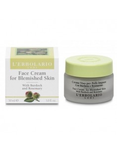 Lerbolario Krema za lice za nečistu kožu s čičkom i ružmarinom