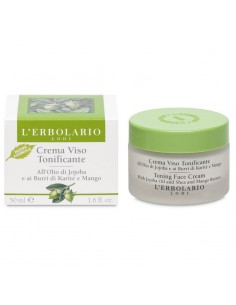 Lerbolario Krema za lice tonificirajuća s uljem jojobe i karite maslacem