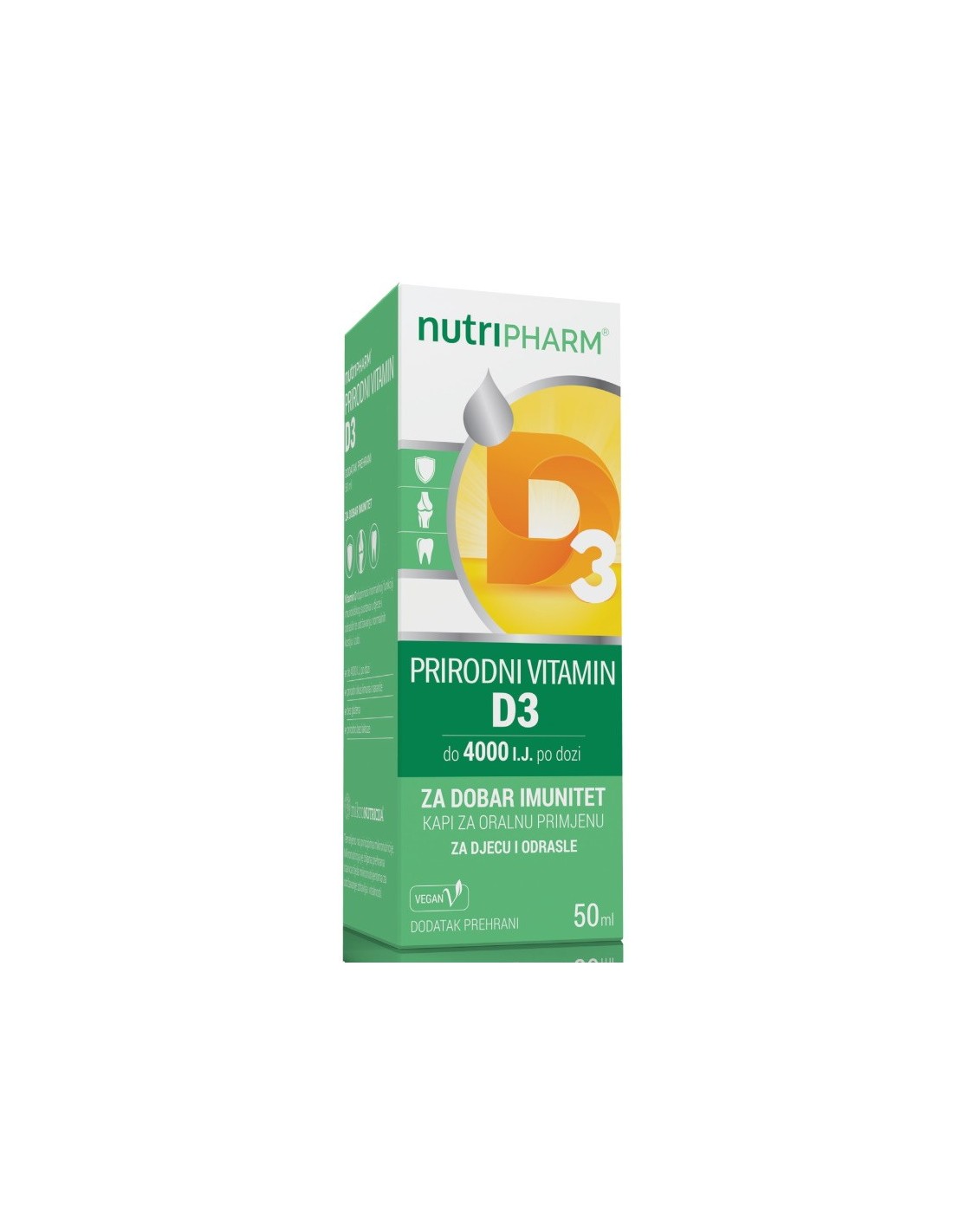 Nutripharm Prirodni Vitamin D3 kapi