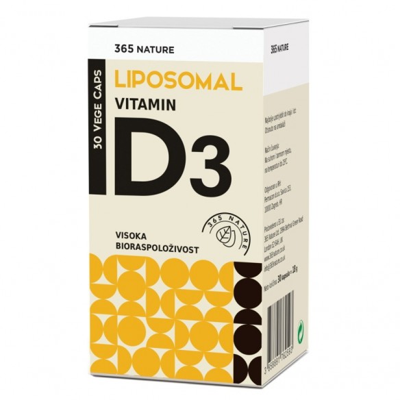 365 Nature Liposomalni vitamin D3 kapsule