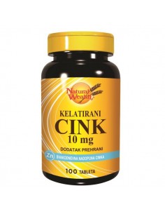 Natural Wealth Kelatirani Cink 10 mg tablete