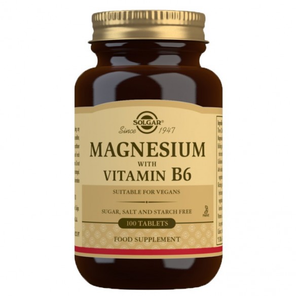 Solgar Magnezij s vitaminom B6 tablete