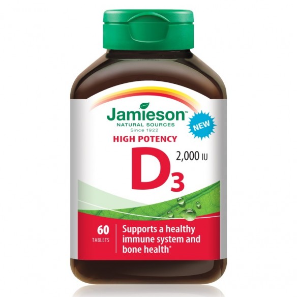Jamieson Vitamin D3 2000 IU tablete