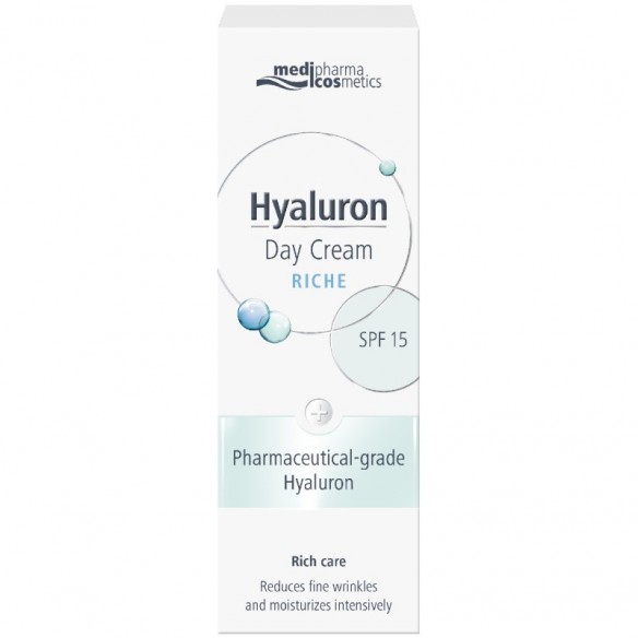 Medipharma Hyaluron dnevna krema bogata njega ZF 15 Medipharma Hyaluron dnevna krema bogata njega ZF 15