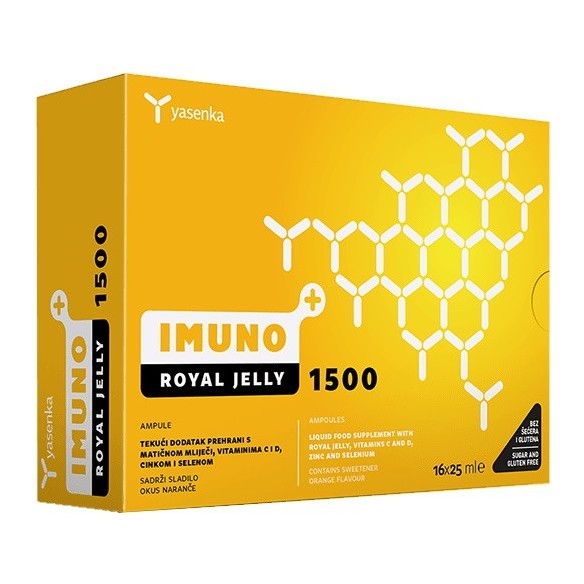 Yasenka Imuno Royal Jelly 1500 ampule, dodatak prehrani