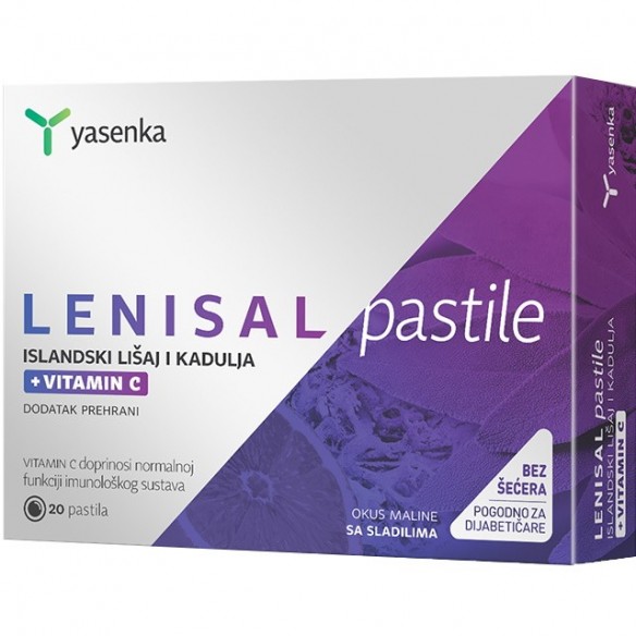 Yasenka Lenisal islandski lišaj i kadulja s vitaminom C pastile