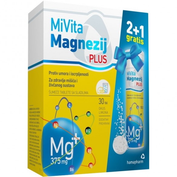 Hamapharm MiVita Magnezij Plus Šumeće tablete 20+10 GRATIS