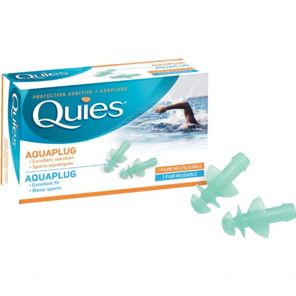 Quies Aquaplug silikonski čepići za uši s krilcima zaštita od vode