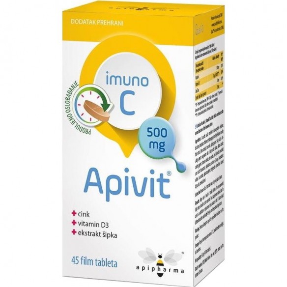 Apipharma Apivit Imuno C 500 tablete