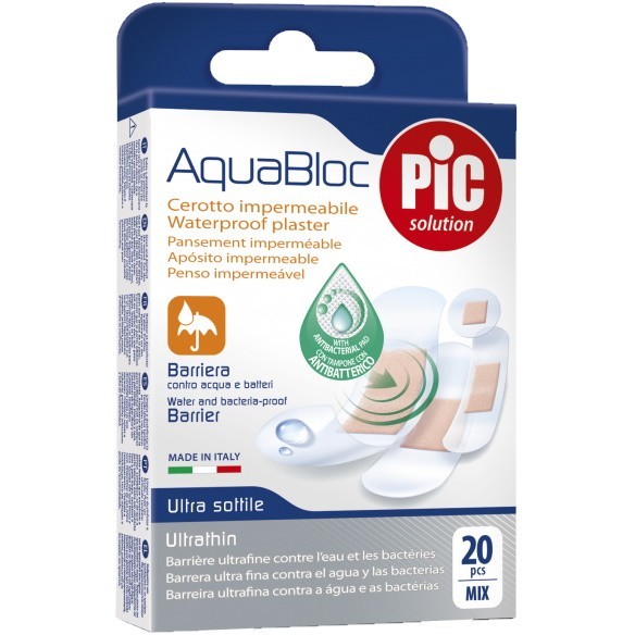 PiC Antibakterijski flaster Aquabloc Mix 20