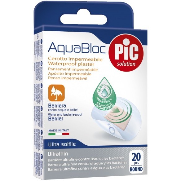 PiC Antibakterijski flaster Aquabloc Okrugli