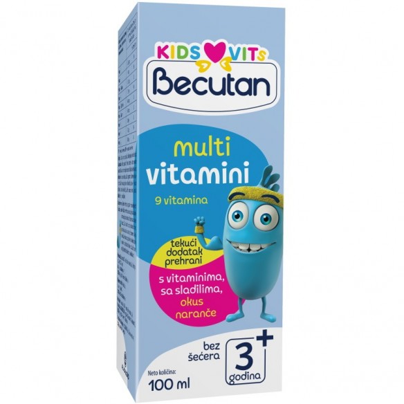 Becutan Kids Vits Multivitamini tekući dodatak prehrani s vitaminima