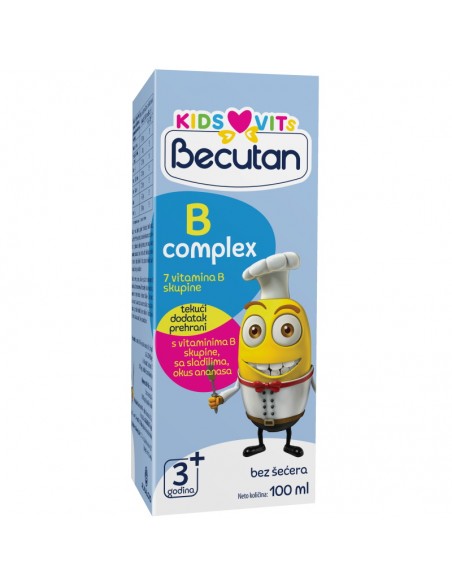 Becutan KIDS VITS B-complex tekući dodatak prehrani s vitaminima B Becutan KIDS VITS B-complex tekući dodatak prehrani s vitaminima B