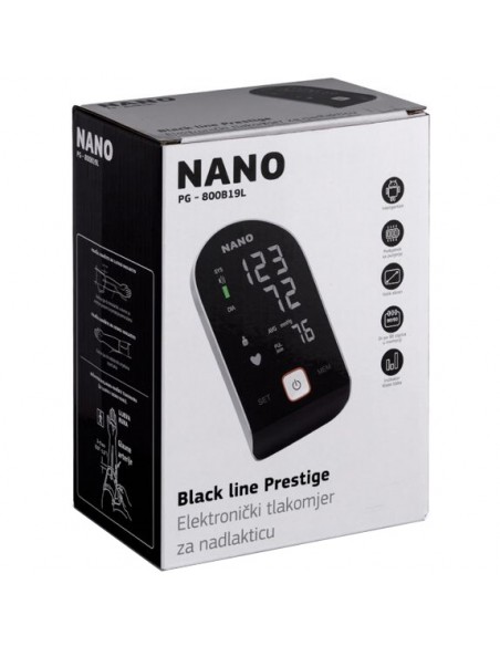 Nano Black Line Prestige + adapter digitalni tlakomjer za nadlakticu Nano Black Line Prestige + adapter digitalni tlakomjer za nadlakticu