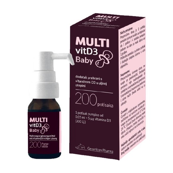 Genericon Pharma MULTIvitD3 Baby sprej