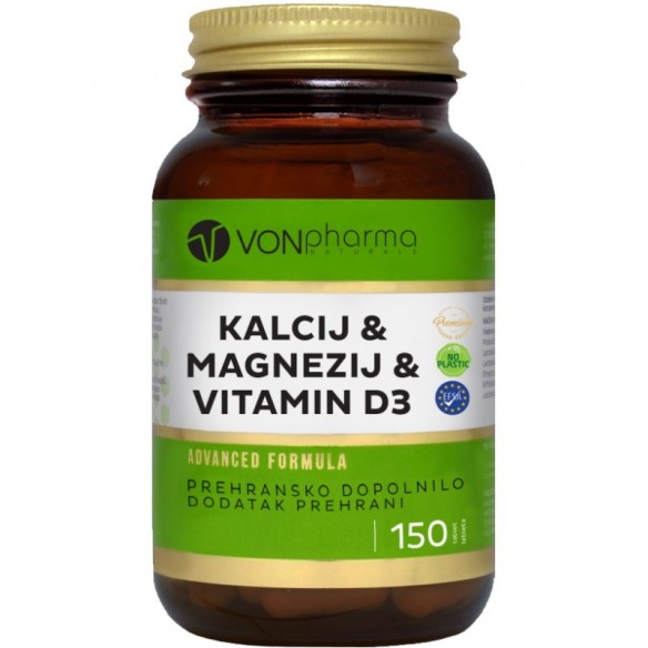 Vonpharma Kalcij & magnezij & vitamin D3 tablete