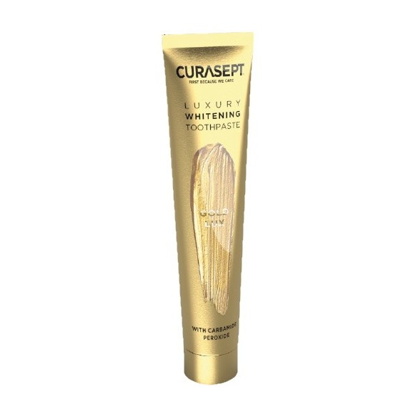 Curasept Gold Luxury zubna pasta za izbjeljivanje + četkica Curasept Gold Luxury zubna pasta za izbjeljivanje + četkica
