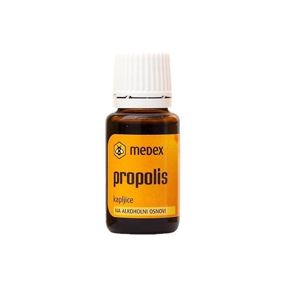 Medex Propolis kapi 10% s alkoholom