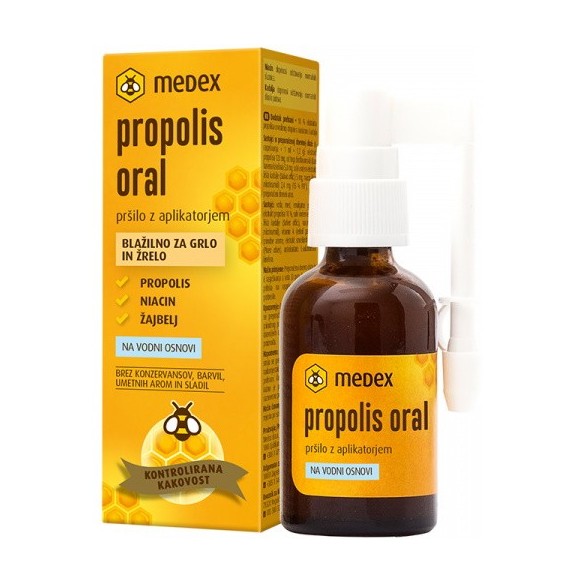 Medex Propolis Oral sprej bez alkohola za odrasle