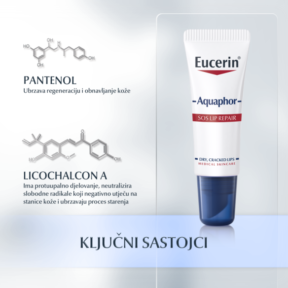 Eucerin Aquaphor SOS Balzam za usne 63875 Eucerin Aquaphor SOS Balzam za usne 63875