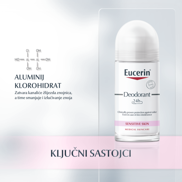 Eucerin Roll-on dezodorans za osjetljivu kožu 63164 Eucerin Roll-on dezodorans za osjetljivu kožu 63164